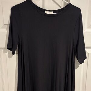 LOFT Black Lounge T shirt dress